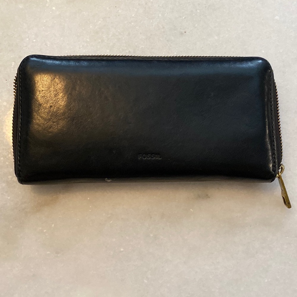 Black Fossil Wallet